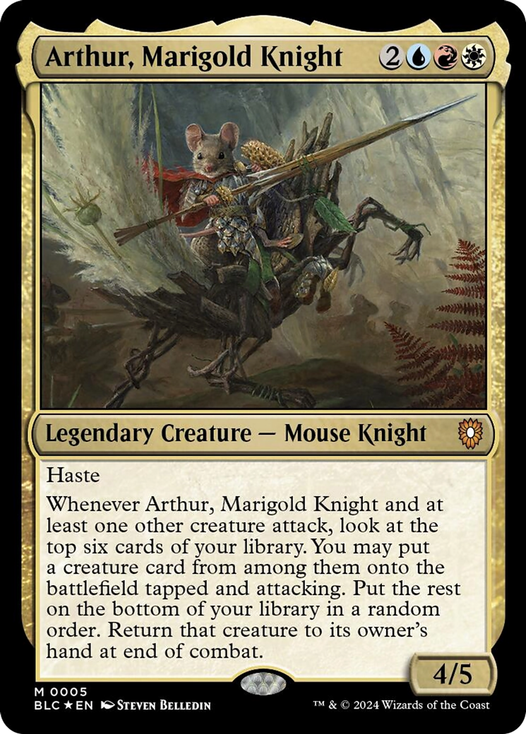 Arthur, Marigold Knight [Bloomburrow Commander] | RetroPlay Games