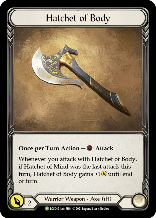 Hatchet of Body [LGS049] (Promo)  Cold Foil | RetroPlay Games