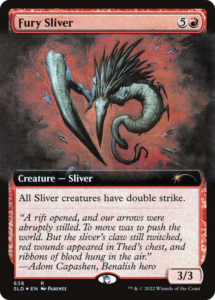 Fury Sliver (Extended Art) [Secret Lair Drop Promos] | RetroPlay Games