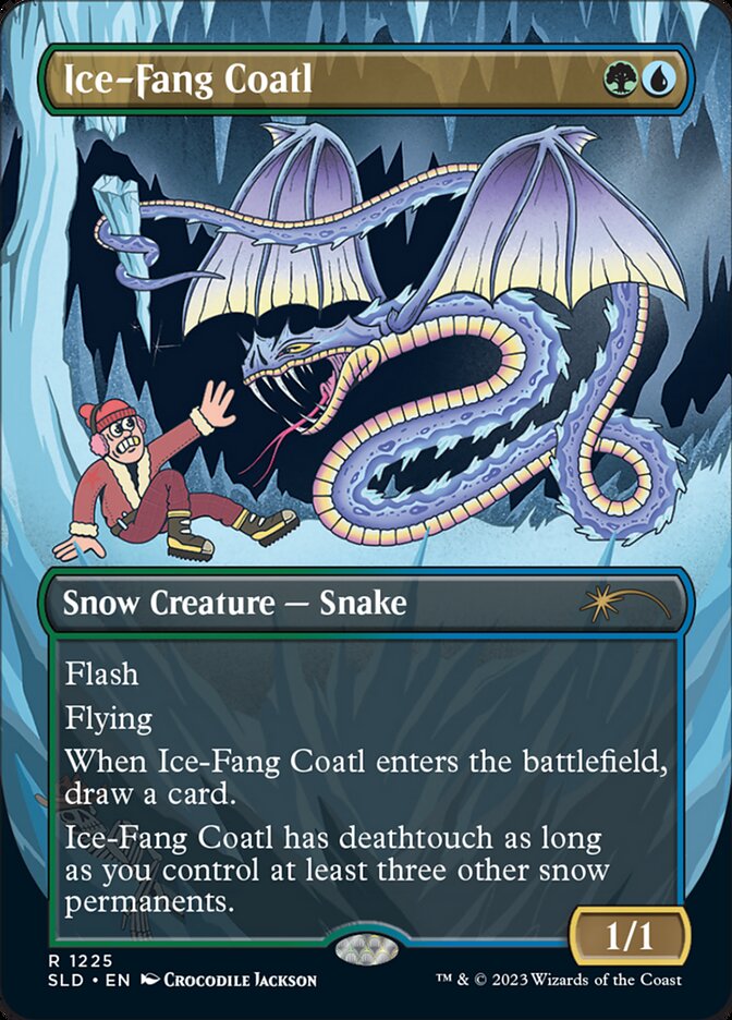 Ice-Fang Coatl (Borderless) [Secret Lair Drop Series] | RetroPlay Games