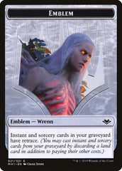 Zombie (007) // Wrenn and Six Emblem (021) Double-Sided Token [Modern Horizons Tokens] | RetroPlay Games