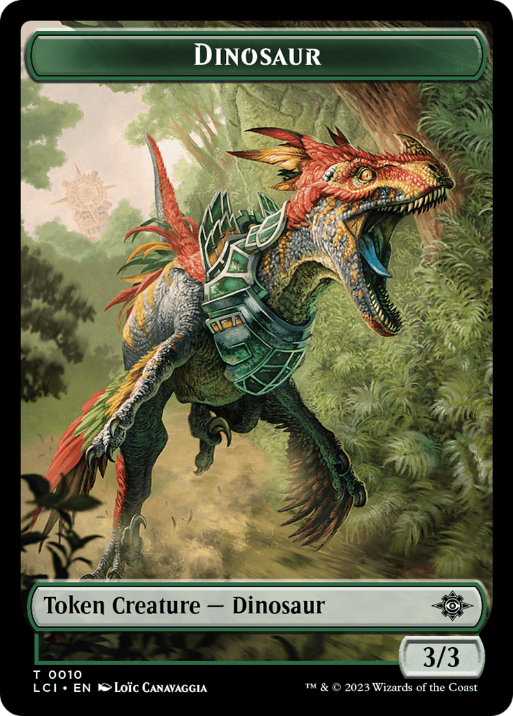 Dinosaur Token (0010) [The Lost Caverns of Ixalan Tokens] | RetroPlay Games