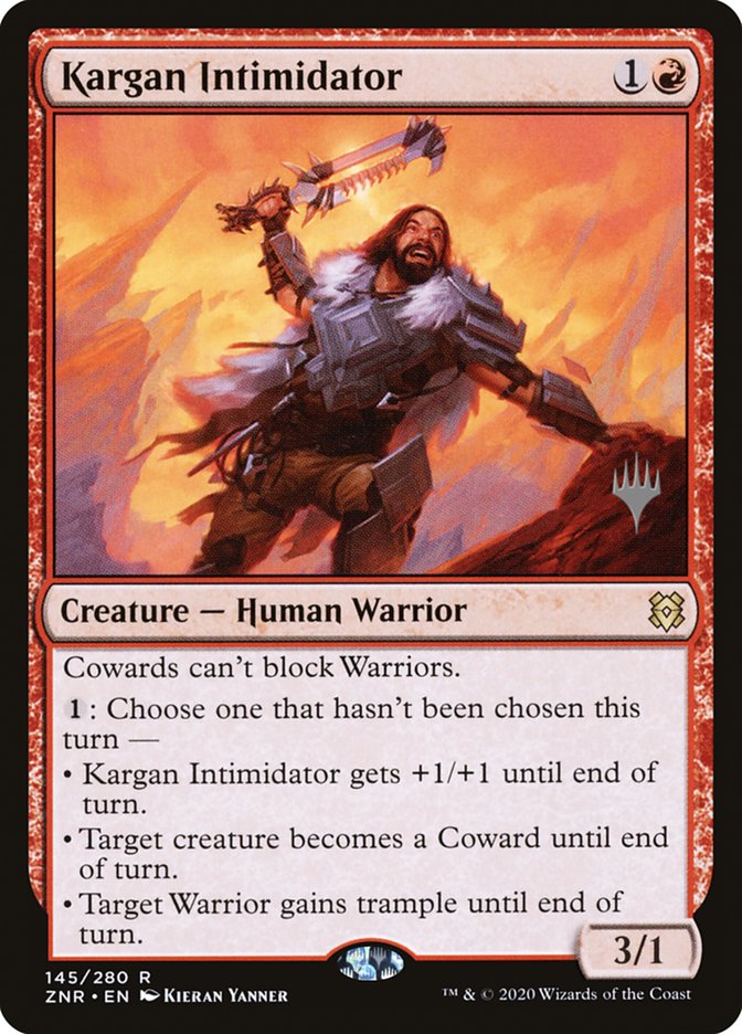Kargan Intimidator (Promo Pack) [Zendikar Rising Promos] | RetroPlay Games