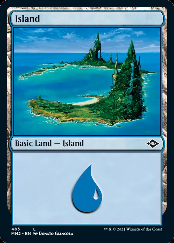 Island (483) (Foil Etched) [Modern Horizons 2] | RetroPlay Games