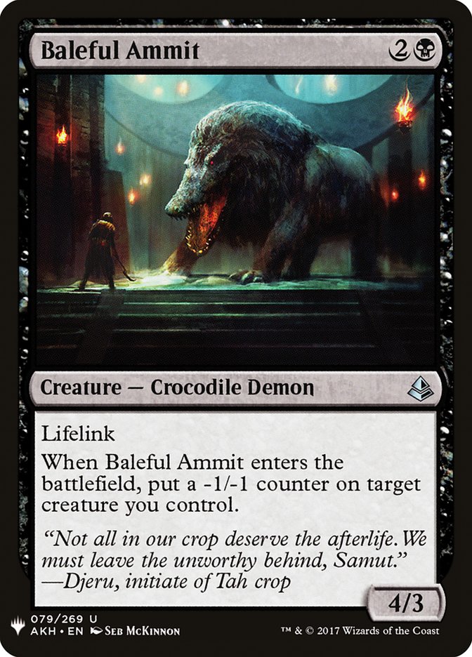 Baleful Ammit [Mystery Booster] | RetroPlay Games