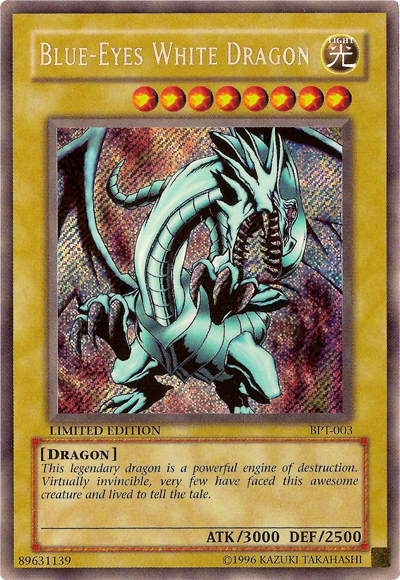 Blue-Eyes White Dragon [BPT-003] Secret Rare | RetroPlay Games