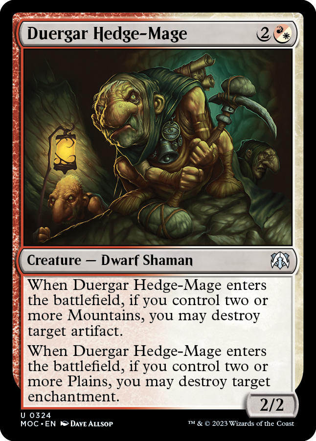 Duergar Hedge-Mage [March of the Machine Commander] | RetroPlay Games