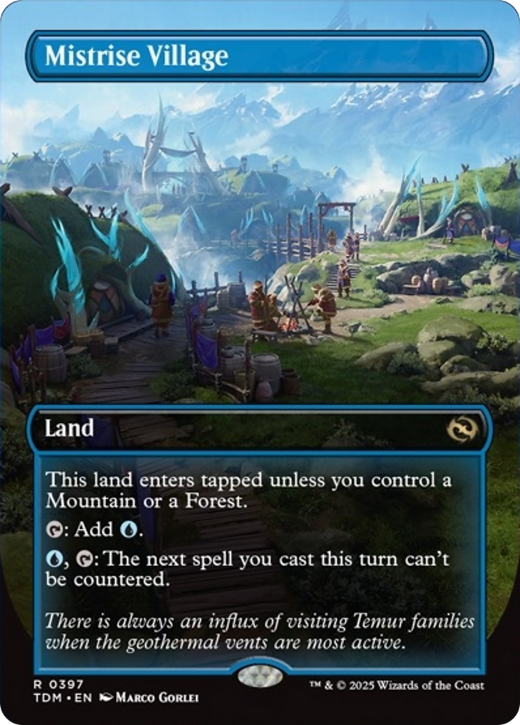 Mistrise Village (Borderless) [Tarkir: Dragonstorm] | RetroPlay Games