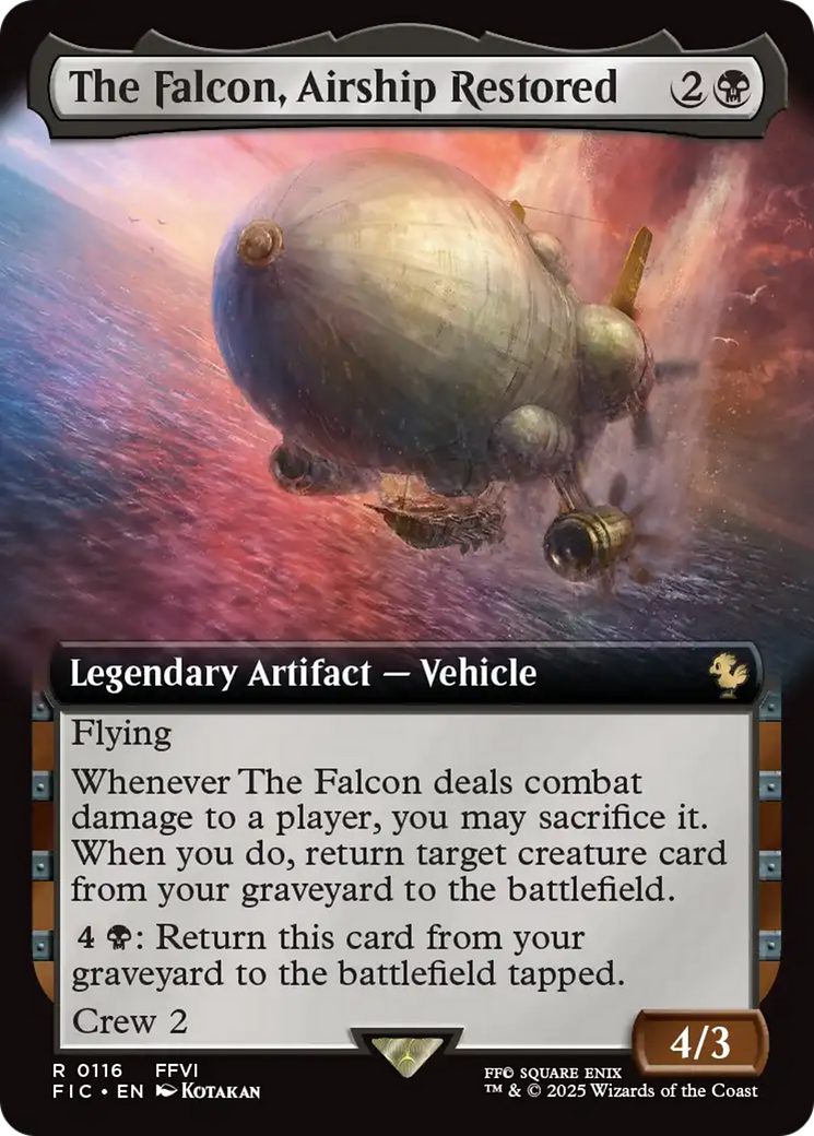 The Falcon, Airship Restored (Extended Art) [FINAL FANTASY Commander] | RetroPlay Games