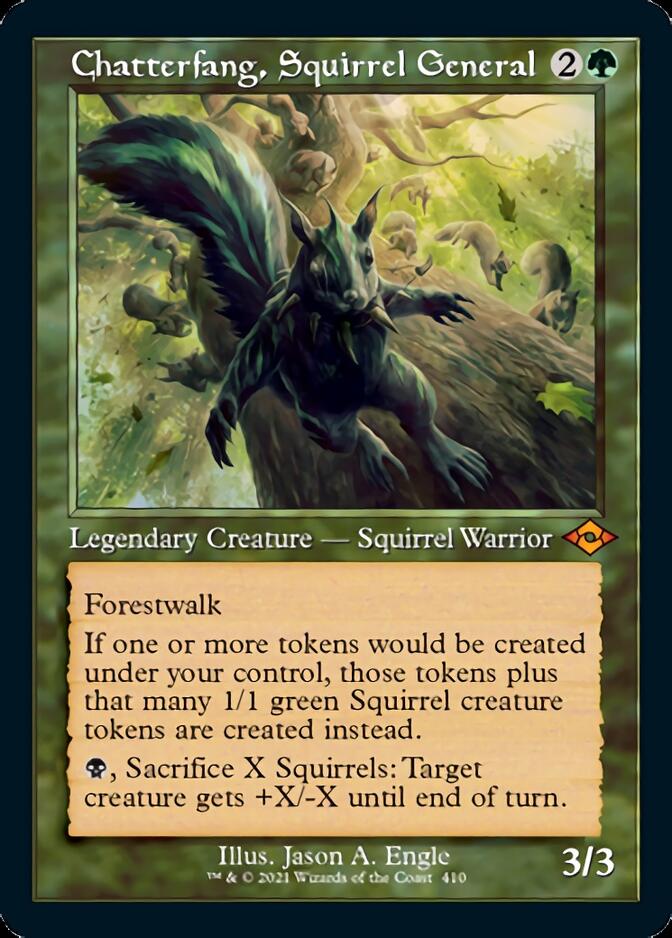 Chatterfang, Squirrel General (Retro Foil Etched) [Modern Horizons 2] | RetroPlay Games