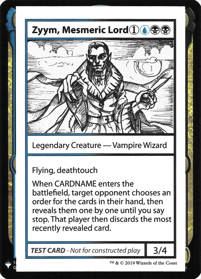 Zyym, Mesmeric Lord [Mystery Booster Playtest Cards] | RetroPlay Games