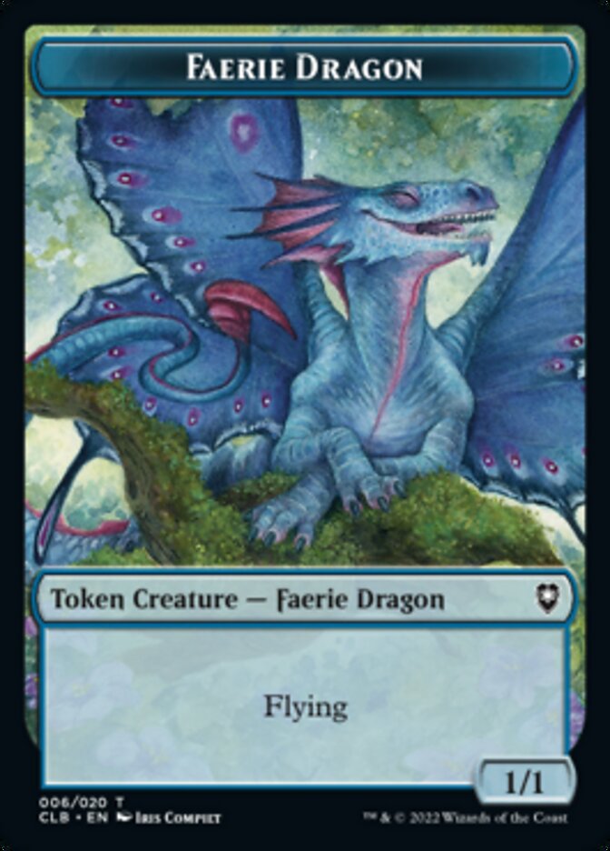 Faerie Dragon Token [Commander Legends: Battle for Baldur's Gate Tokens] | RetroPlay Games