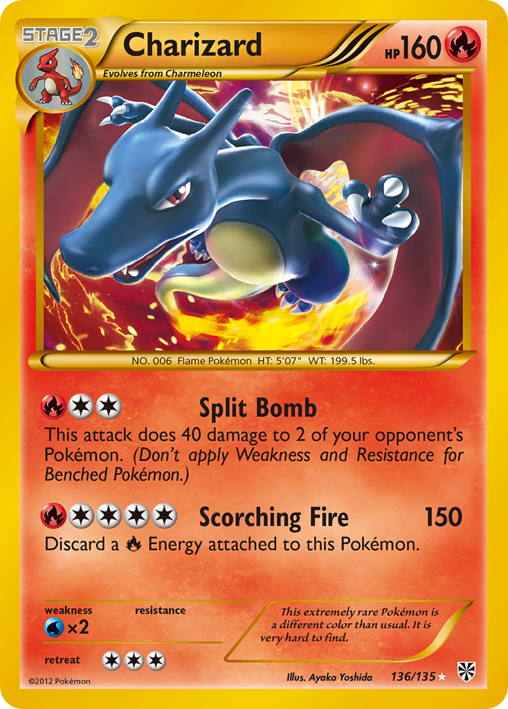 Charizard (136/135) [Black & White: Plasma Storm] | RetroPlay Games