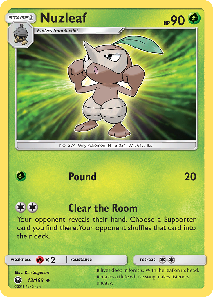 Nuzleaf (13/168) [Sun & Moon: Celestial Storm] | RetroPlay Games