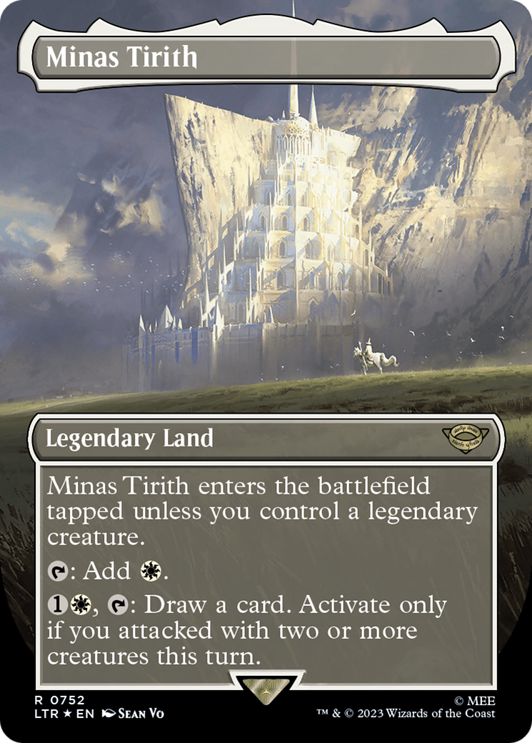 Minas Tirith (Borderless) (Surge Foil) [The Lord of the Rings: Tales of Middle-Earth] | RetroPlay Games