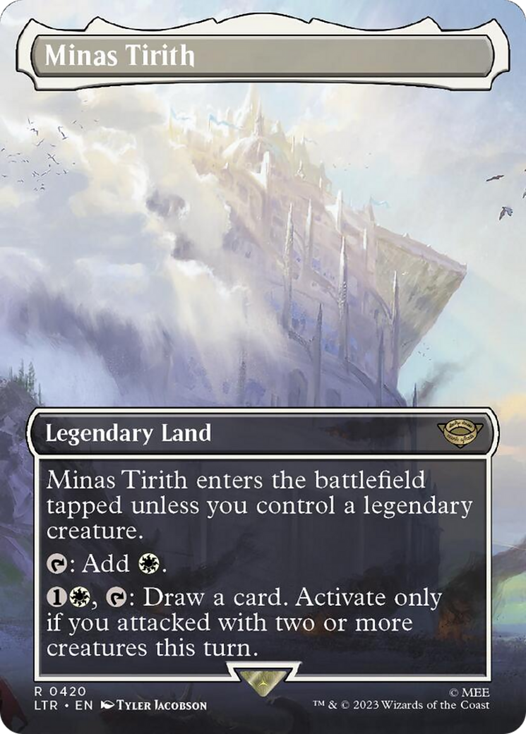 Minas Tirith (Borderless Alternate Art) (420) [The Lord of the Rings: Tales of Middle-Earth] | RetroPlay Games