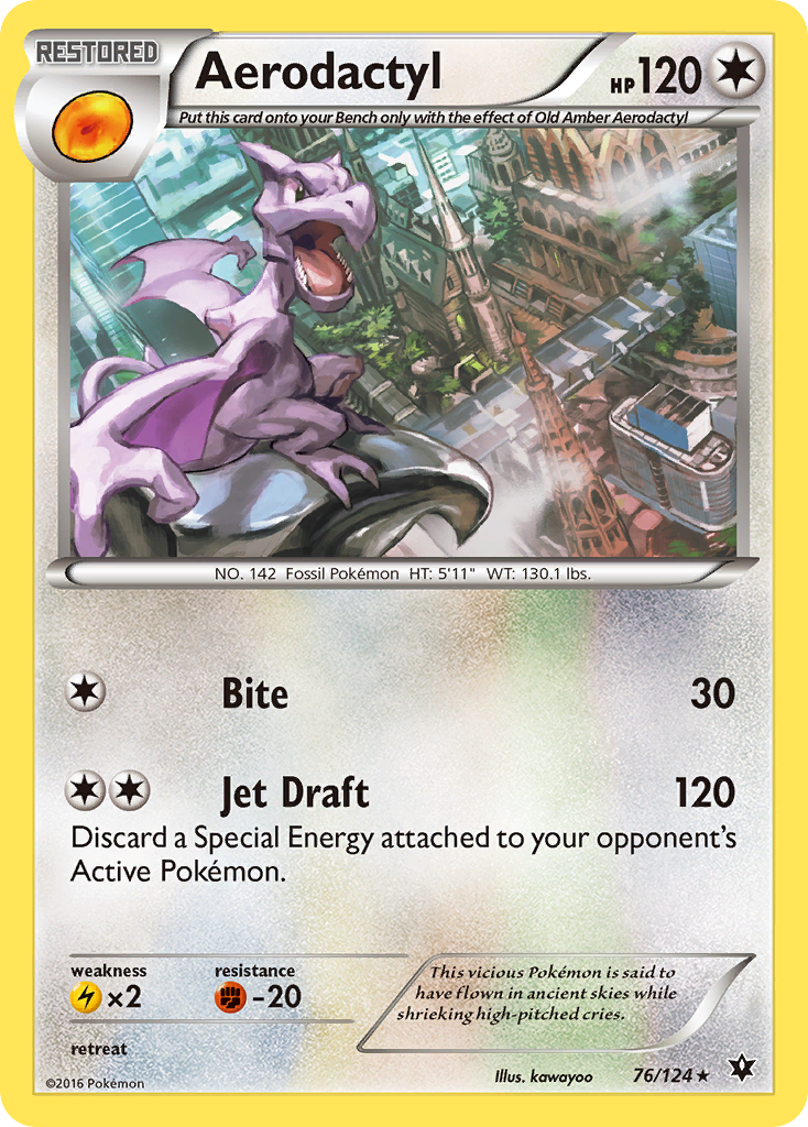 Aerodactyl (76/124) [XY: Fates Collide] | RetroPlay Games