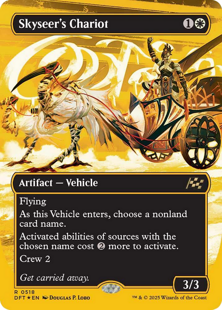 Skyseer's Chariot (Borderless) (First-Place Foil) [Aetherdrift] | RetroPlay Games