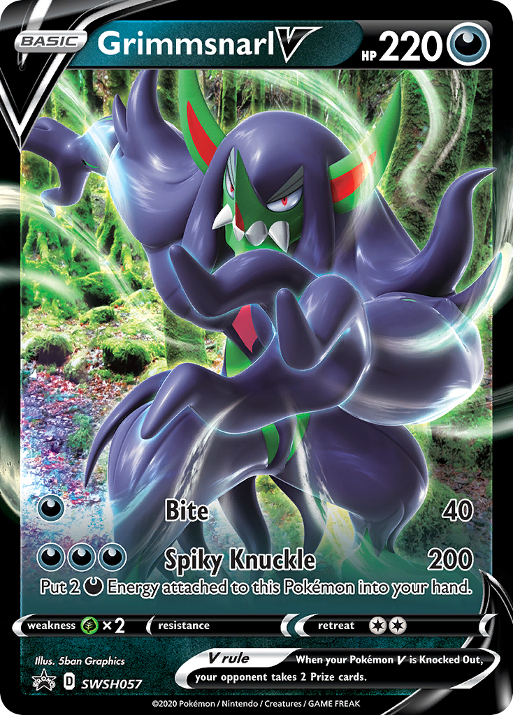 Grimmsnarl V (SWSH057) (Jumbo Card) [Sword & Shield: Black Star Promos] | RetroPlay Games