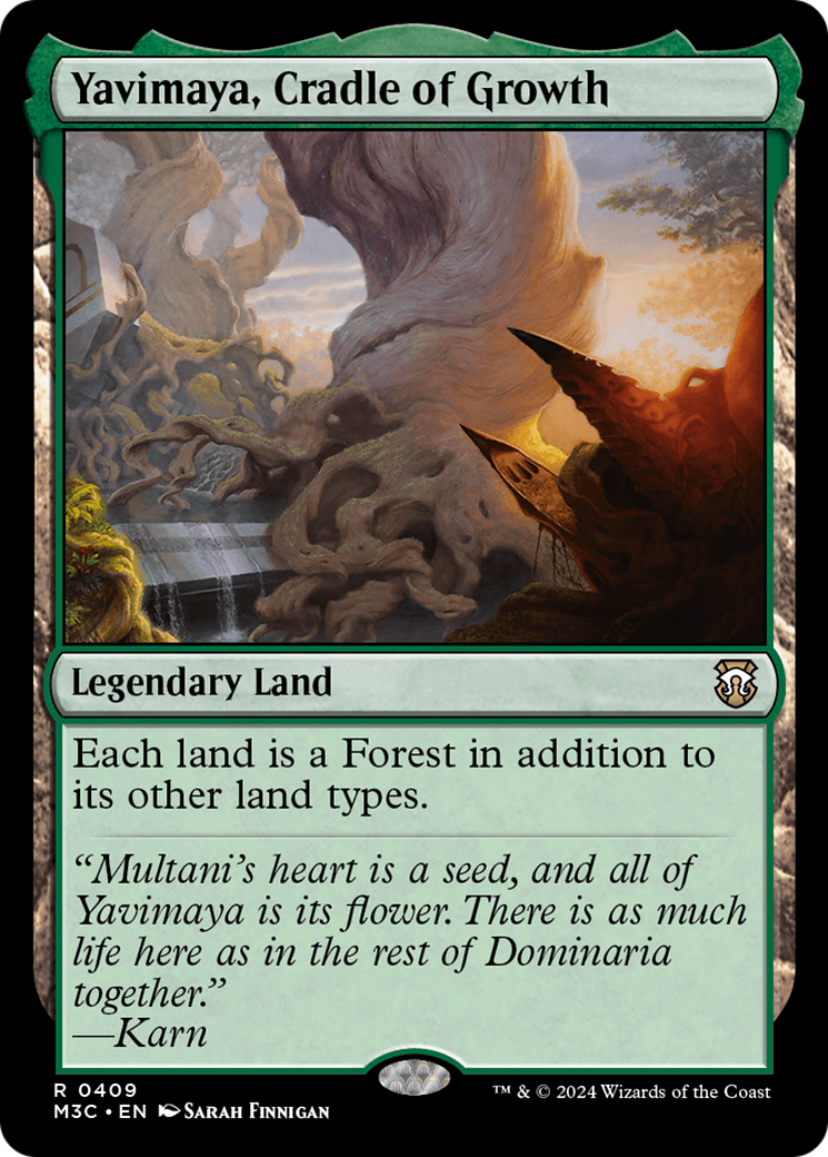 Yavimaya, Cradle of Growth (Ripple Foil) [Modern Horizons 3 Commander] | RetroPlay Games