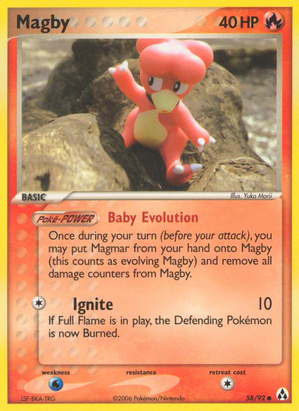Magby (58/92) [EX: Legend Maker] | RetroPlay Games