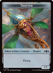 Thopter // Bird Double-Sided Token [Tarkir: Dragonstorm Commander Tokens] | RetroPlay Games
