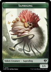 Saproling // Dragon (0021) Double-Sided Token [Commander Masters Tokens] | RetroPlay Games
