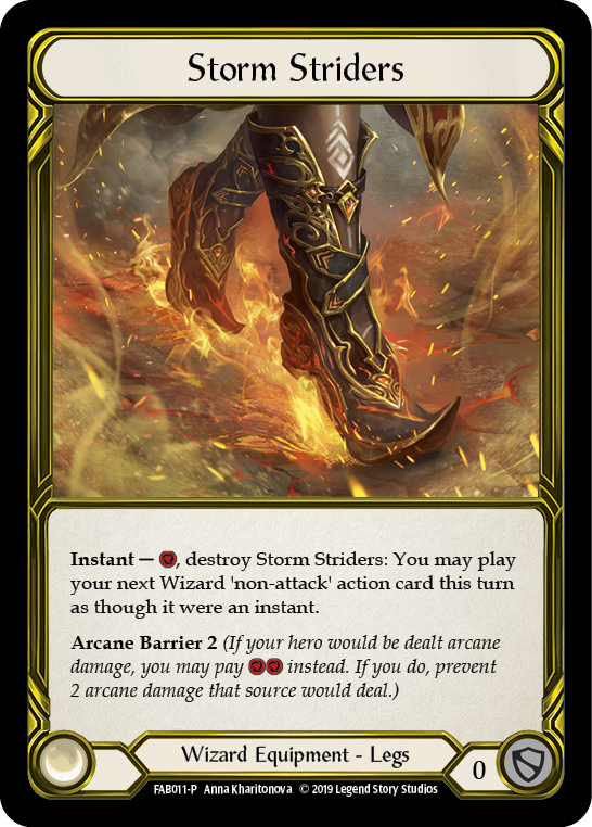 Storm Striders [FAB011-P] (Promo)  1st Edition Cold Foil - Golden | RetroPlay Games