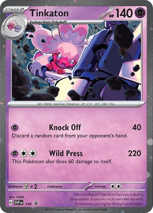 Tinkaton (SVP140) (Cosmos Holo) [Scarlet & Violet: Black Star Promos] | RetroPlay Games