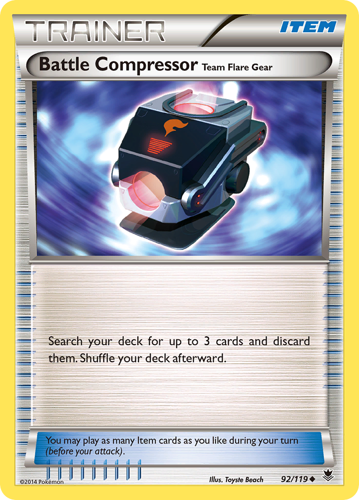 Battle Compressor Team Flare Gear (92/119) [XY: Phantom Forces] | RetroPlay Games