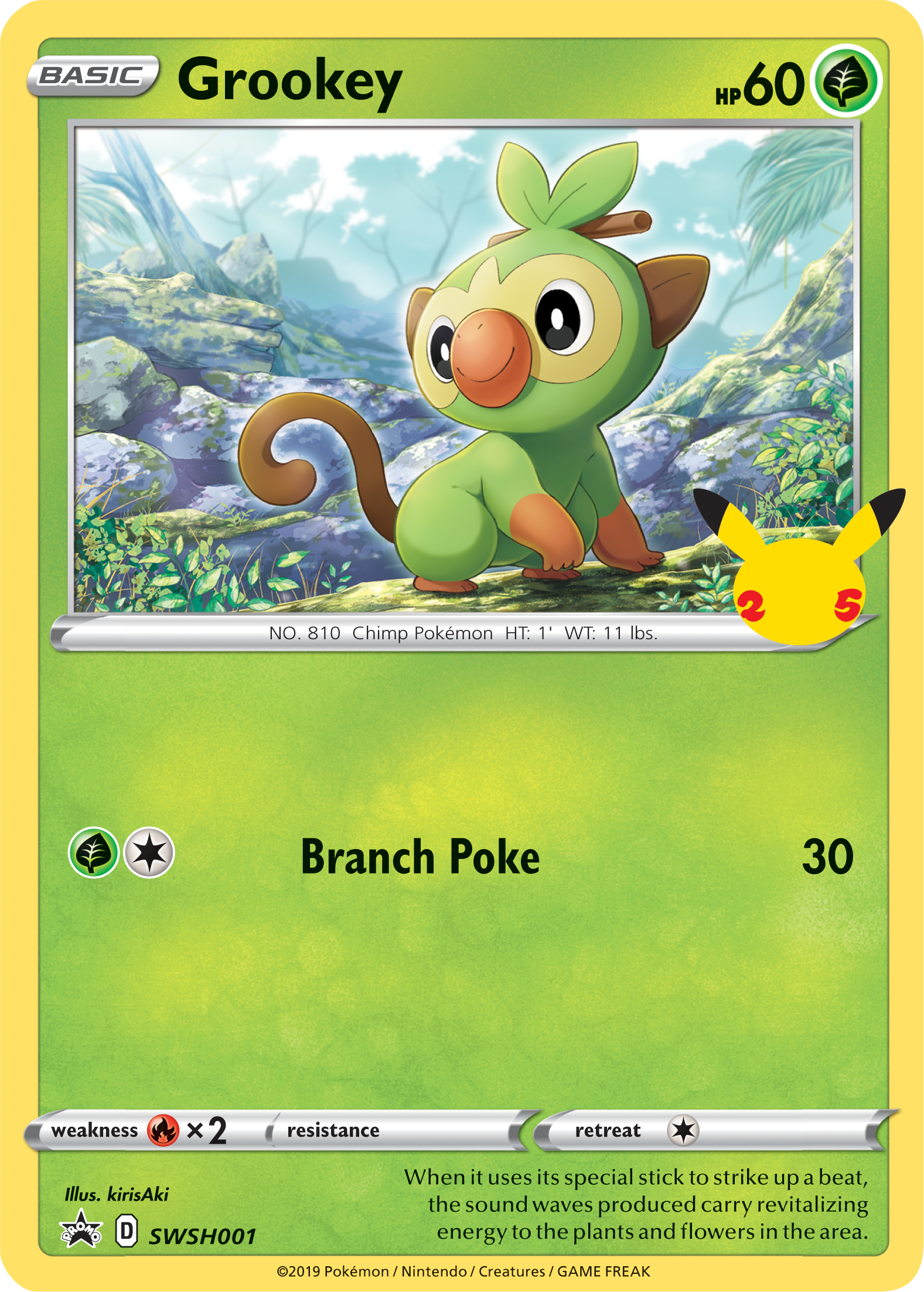 Grookey (SWSH001) (Jumbo Card) [First Partner Pack] | RetroPlay Games