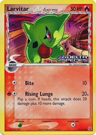 Larvitar (73/113) (Delta Species) (Stamped) [EX: Delta Species] | RetroPlay Games