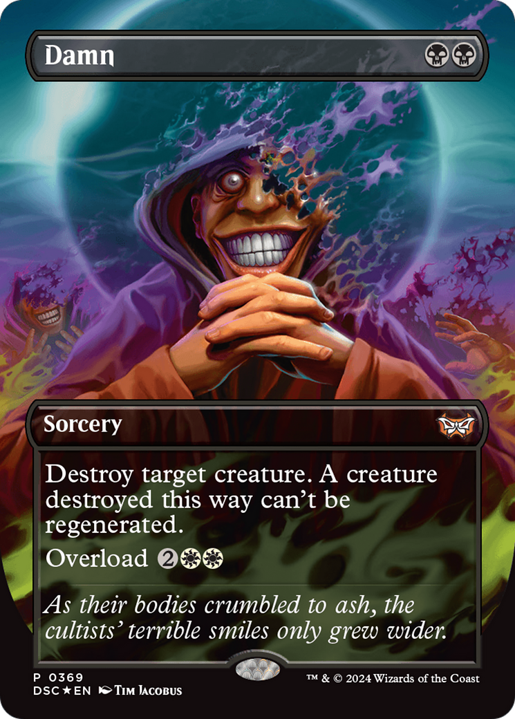 Damn (Borderless) [Duskmourn: House of Horror Commander] | RetroPlay Games