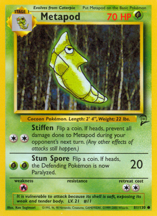 Metapod (81/130) [Base Set 2] | RetroPlay Games