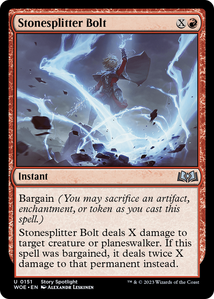 Stonesplitter Bolt [Wilds of Eldraine] | RetroPlay Games