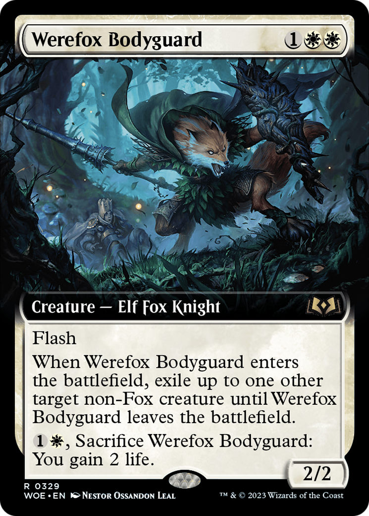 Werefox Bodyguard (Extended Art) [Wilds of Eldraine] | RetroPlay Games