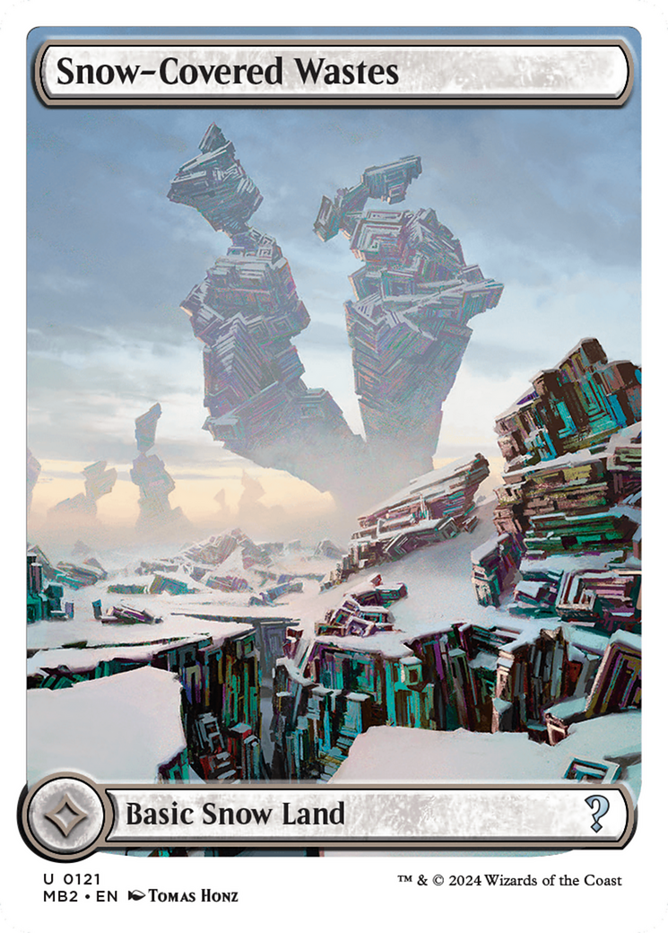 Snow-Covered Wastes (White Border) [Mystery Booster 2] | RetroPlay Games