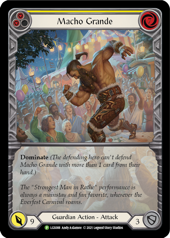 Macho Grande (Yellow) [LGS088] (Promo)  Rainbow Foil | RetroPlay Games