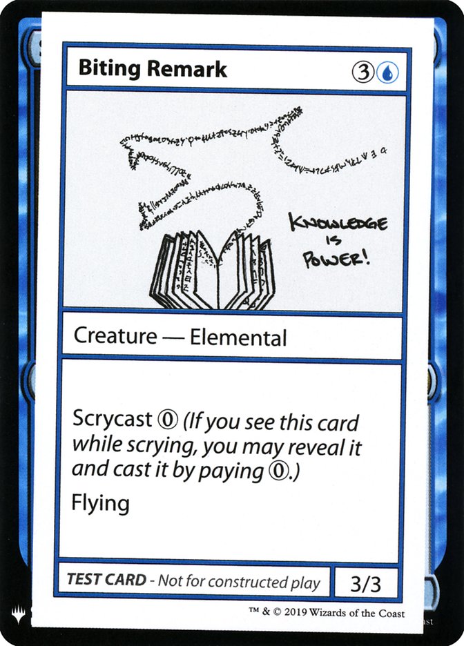 Biting Remark [Mystery Booster Playtest Cards] | RetroPlay Games