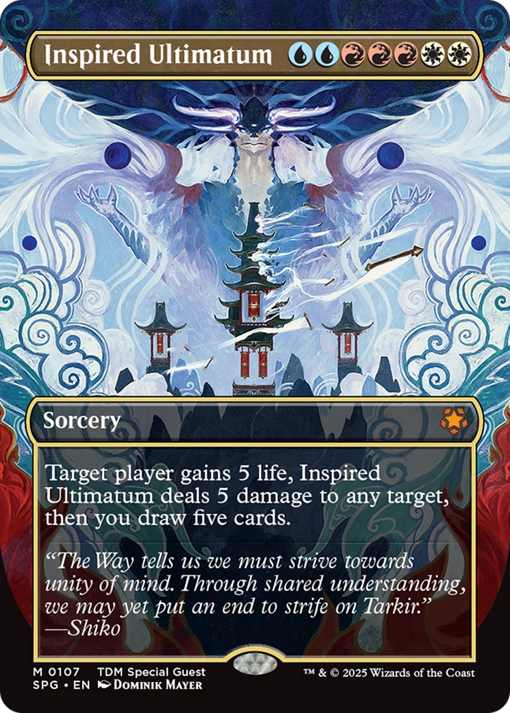 Inspired Ultimatum (Borderless) [Tarkir: Dragonstorm Special Guests] | RetroPlay Games