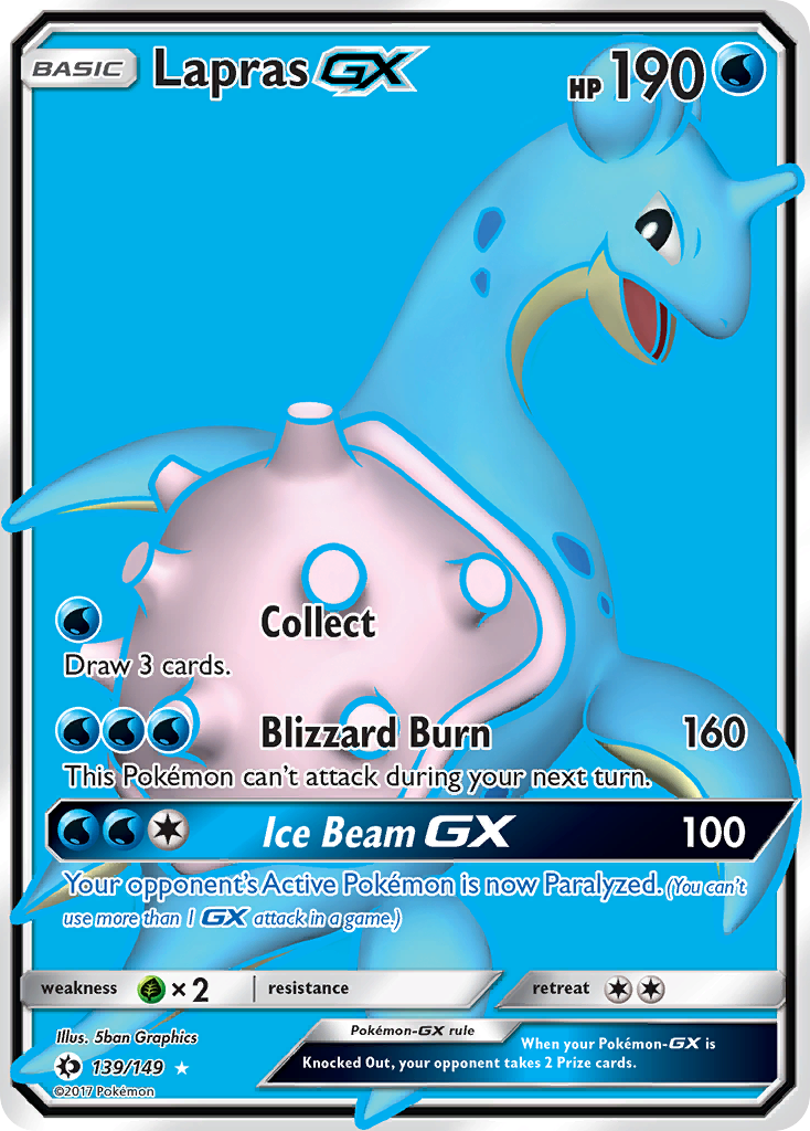 Lapras GX (139/149) [Sun & Moon: Base Set] | RetroPlay Games