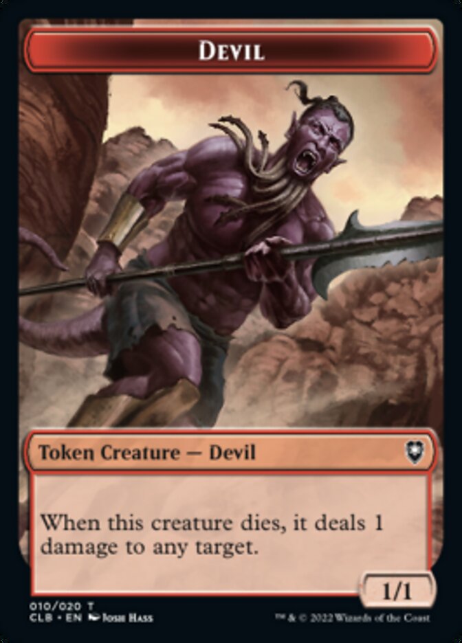 Devil Token [Commander Legends: Battle for Baldur's Gate Tokens] | RetroPlay Games