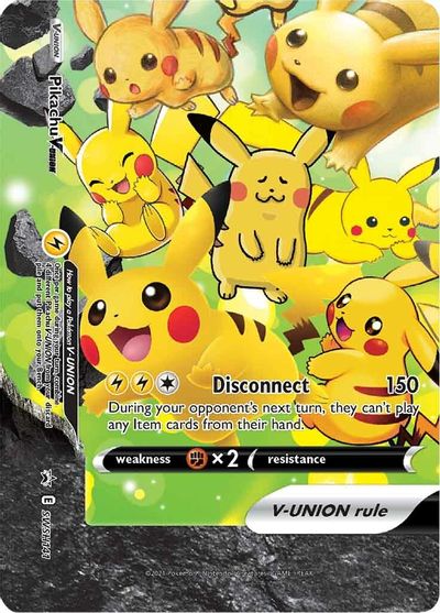 Pikachu V-UNION (SWSH141) (Celebrations) [Sword & Shield: Black Star Promos] | RetroPlay Games