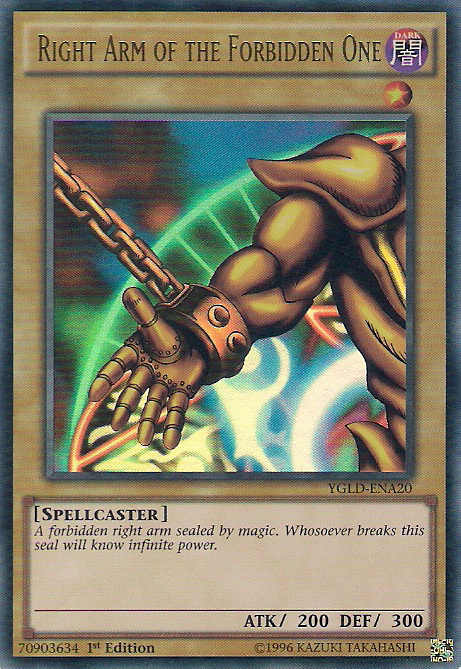 Right Arm of the Forbidden One [YGLD-ENA20] Ultra Rare | RetroPlay Games