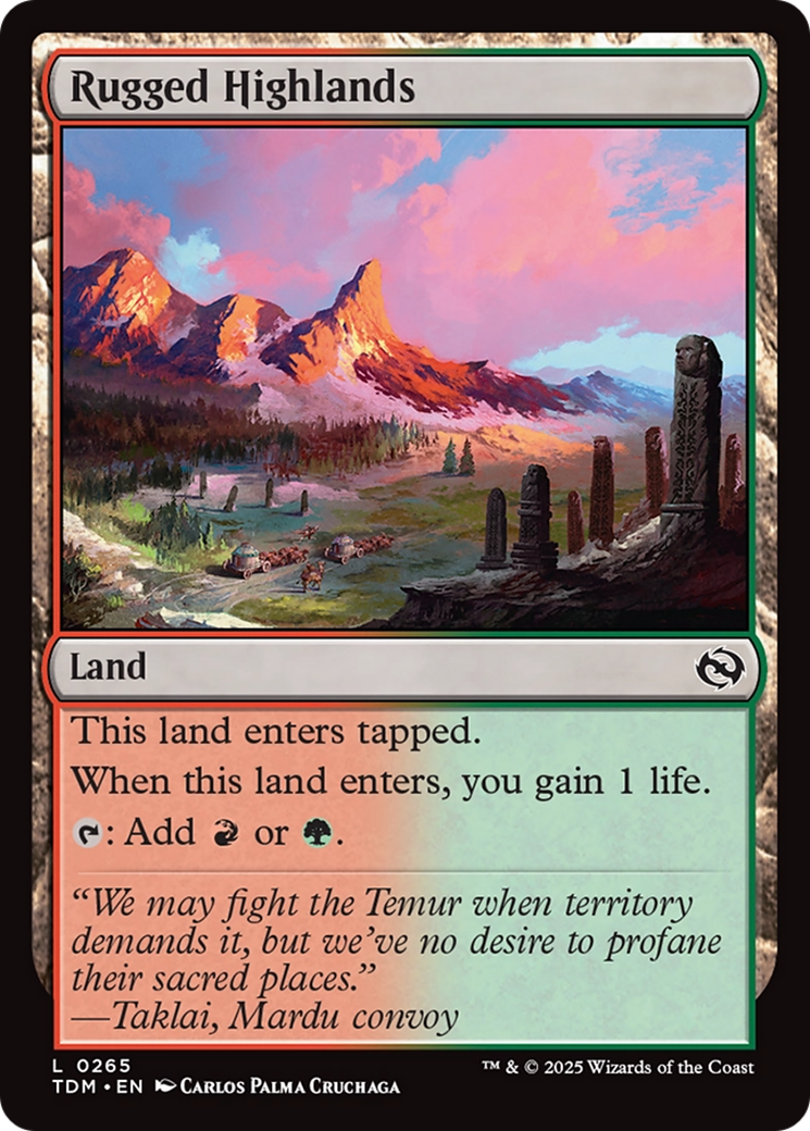 Rugged Highlands [Tarkir: Dragonstorm] | RetroPlay Games