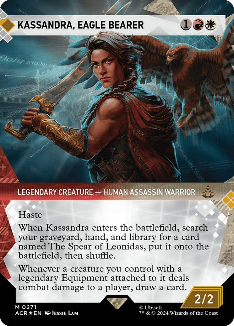 Kassandra, Eagle Bearer (Showcase) (Textured Foil) [Assassin's Creed] | RetroPlay Games