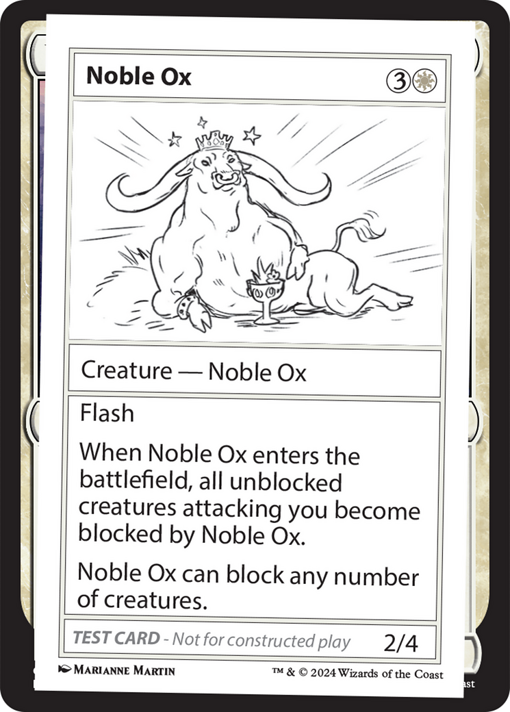 Noble Ox [Mystery Booster 2 Playtest Cards] | RetroPlay Games