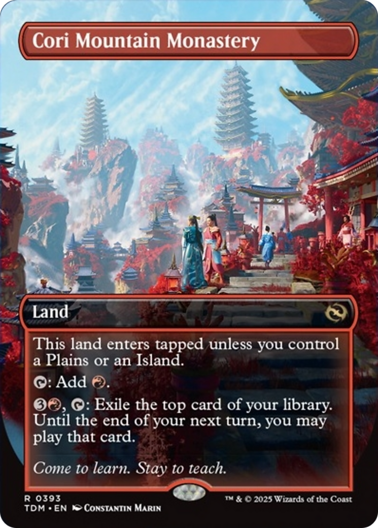 Cori Mountain Monastery (Borderless) [Tarkir: Dragonstorm] | RetroPlay Games