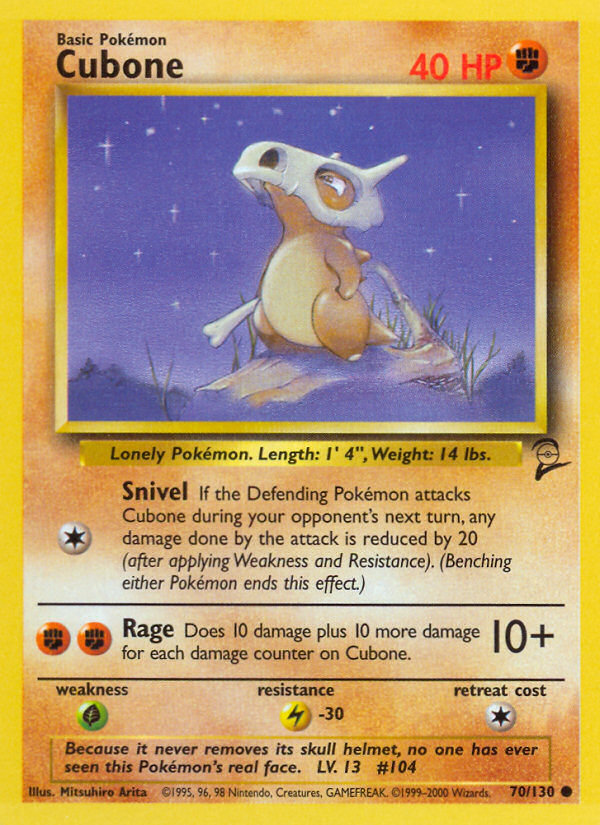 Cubone (70/130) [Base Set 2] | RetroPlay Games