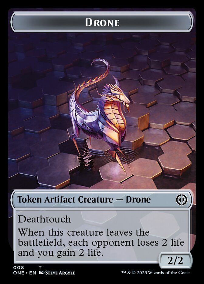 Drone Token [Phyrexia: All Will Be One Tokens] | RetroPlay Games